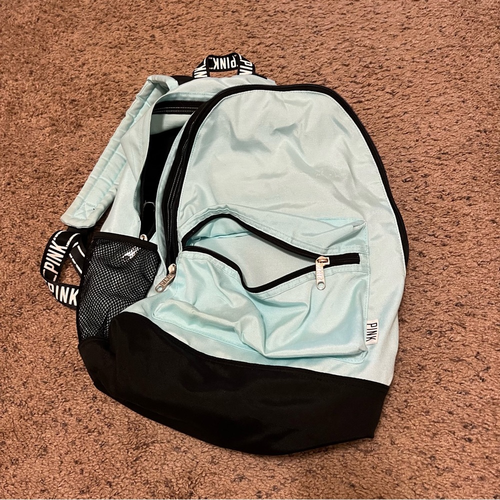 Ice Blue Victoria’s Secret Backpack